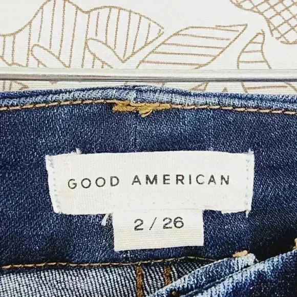 Excellent Good‎ American High Rise Skinny Jeans Women's 2/26 Raw hem 9987C - Picture 4 of 8